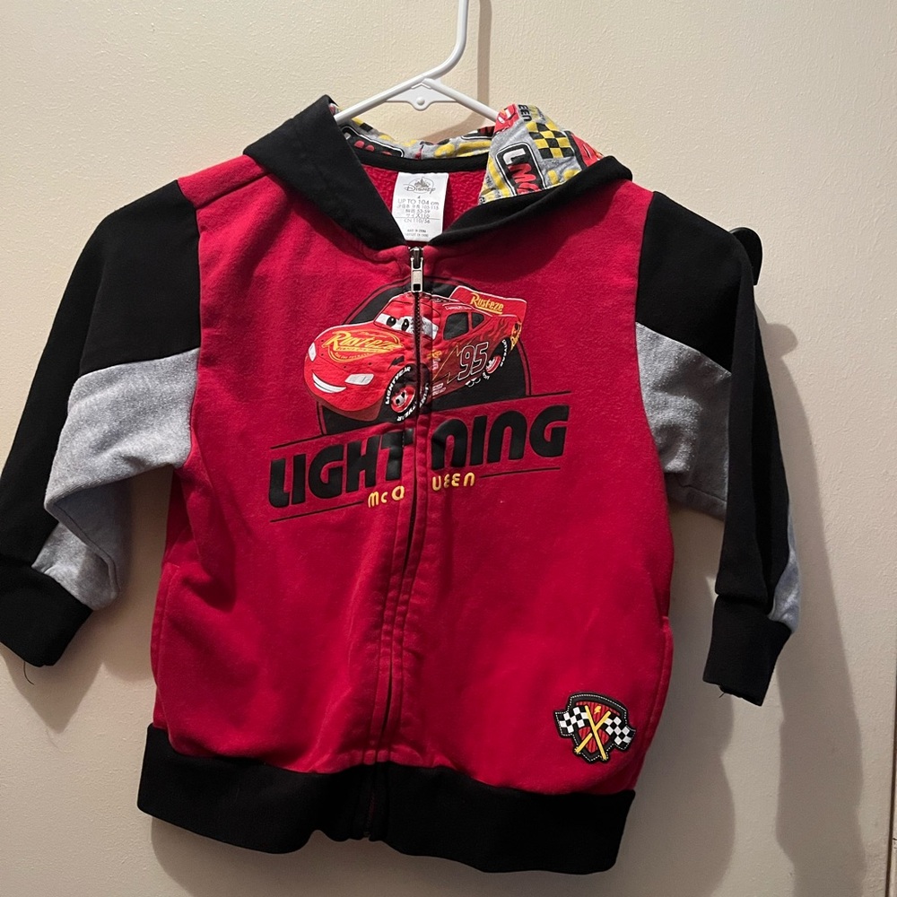 Disney Red and Black Lightning McQueen Jacket